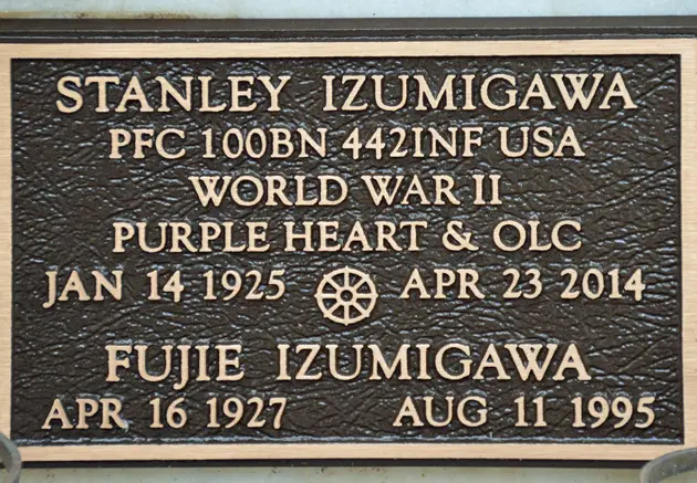 Gravestone of Stanley Izumigawa