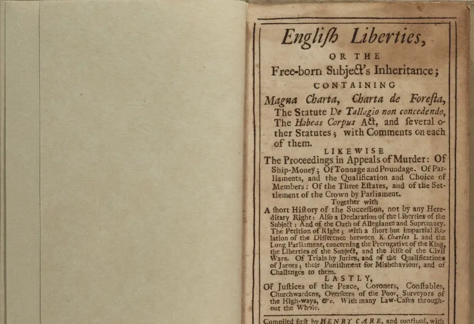 Title page of late seventeenth-century book by philosopher John Locke