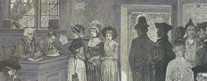 Image showing scene of women voting in New Jersey