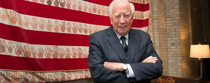 Author David McCullough at Trinity School in Manhattan, October 15, 2019