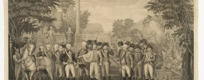 Tanner, Vallance, Kearny & Co. and William Allen The British surrendering their Arms to Gen: Washington...at York Town