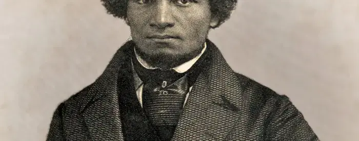 View of Frederick Douglass's portrait taken from his autobiography My Bondage and my Freedom