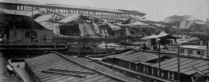 Jersey City pier after Black Tom Explosion