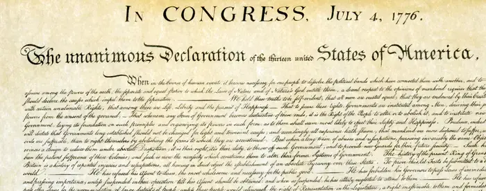 the Declaration of Independence