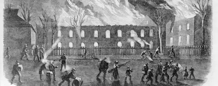 The Burning of the US Arsenal at Harper's Ferry sketch