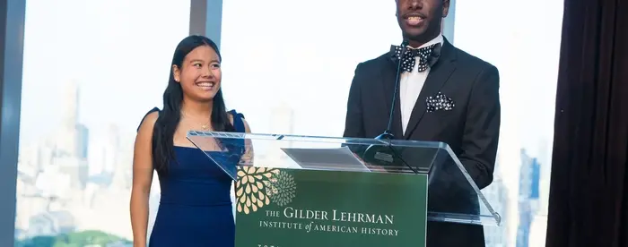 Student speakers at the 2024 Gilder Lehrman Gala