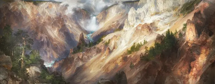 Thomas Moran, "The Grand Canyon of the Yellowstone," oil on canvas, 1893–1901 (Smithsonian American Art Museum)