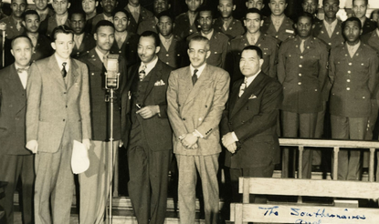 Black and white photograph of the Tuskegee Glee Club.