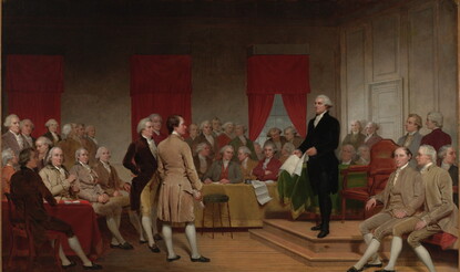 Junius Brutus Stearns, Washington as Statesman at the Constitutional Convention, 1856. (Virginia Museum of Fine Arts)