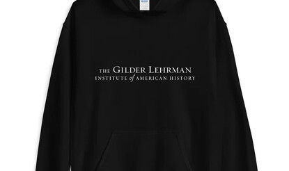 The Gilder Lehrman Institute hooded sweatshirt.