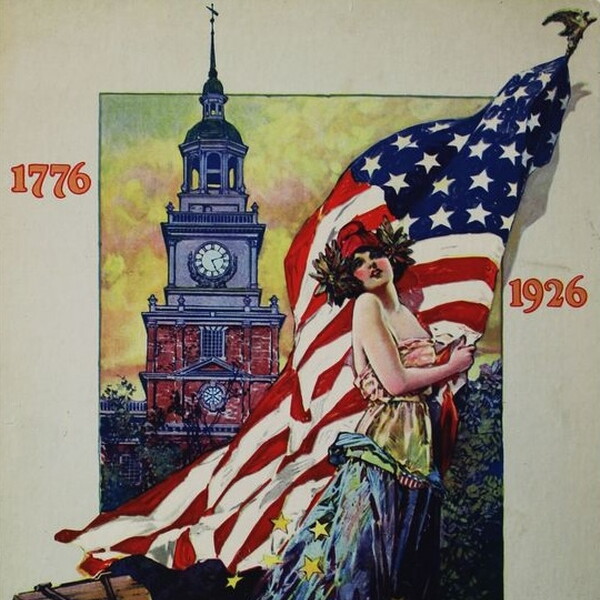 Poster celebrating the 1926 Sesquicentennial anniversary of the Declaration of Independence