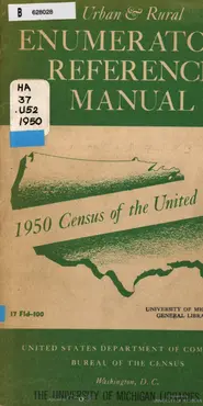 Cover Page of 1950 Instructions to Census Enumerators