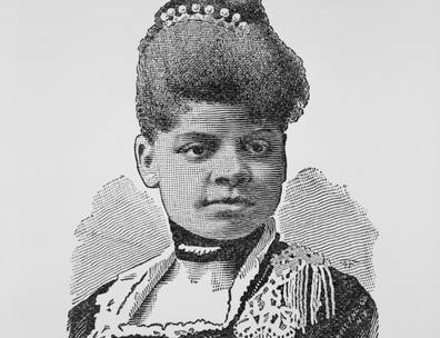 Engraving from 1891 depicting Ida B. Wells