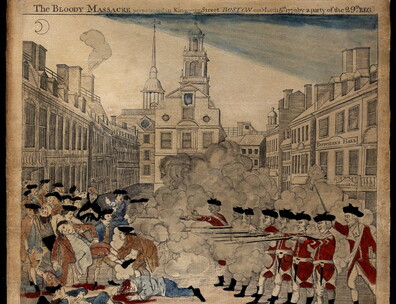 Engraving of the Boston Massacre