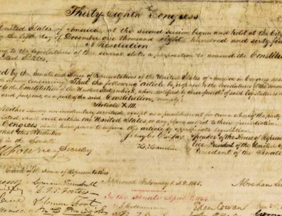 Thirteenth Amendment Resolution