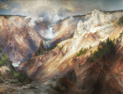 Thomas Moran, "The Grand Canyon of the Yellowstone," oil on canvas, 1893–1901 (Smithsonian American Art Museum)