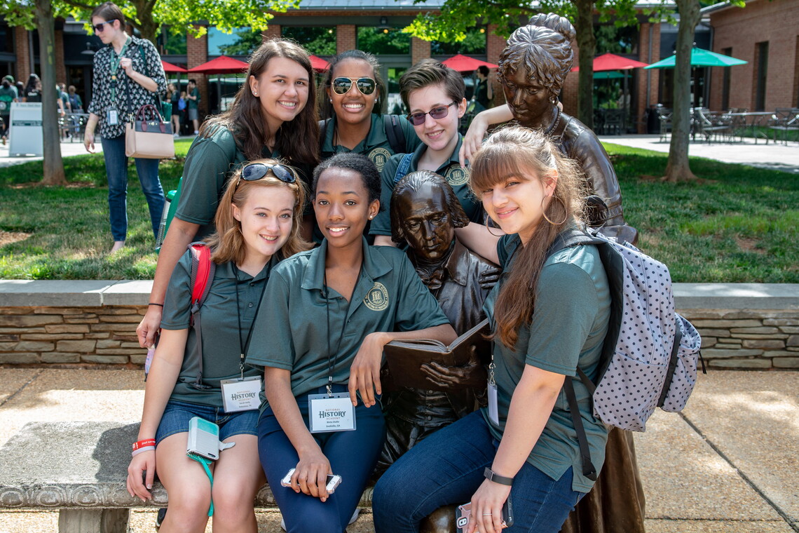 National History Academy students posed